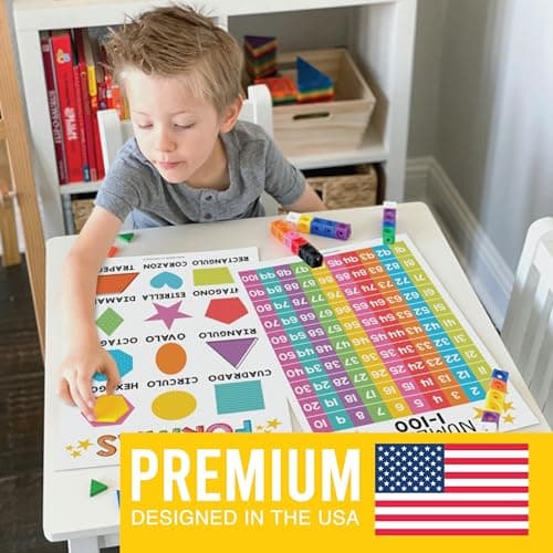 Hadley Designs Spanish Posters for Classroom - 12 Bilingual Educational Posters for Spanish Classroom Decorations Must Haves, Calendario y Alfabeto en Español Para la Pared, Colorful Teacher Supplies - Thumbnail 3