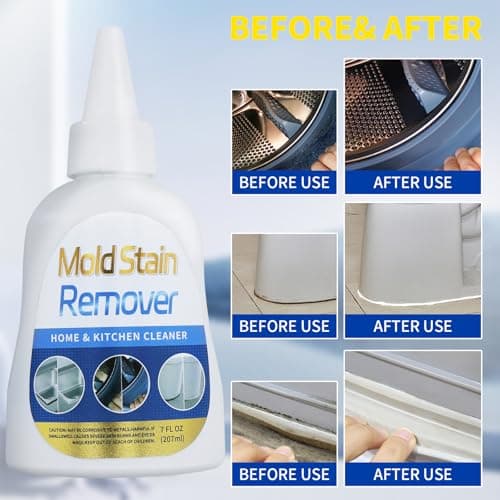 Washing Machine Cleaner, Multi Home Stain Cleaning Gel, Heavy Duty Stain Cleaner for Washing Machine, Refrigerator Strips, Bathroom Grout, Sink, Shower, Caulk, and Front Loader Seal (7 fl oz) - Thumbnail 6