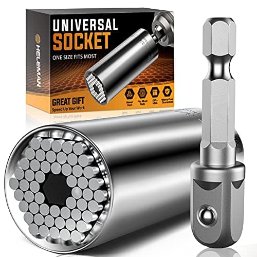 Fathers Day Dad Gifts from Daughter Son, Super Universal Socket Tools Gifts for Men, Socket Set with Power Drill Adapter(7-19 MM) Cool Stuff Gadgets for Women Birthday Gifts for Him Husband Adults - Image 1