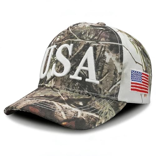LELVK USA Hat American Flag Baseball Cap Trucker Adjustable Breathable 4th of July Accessories for Men Women Gifts - Thumbnail 2