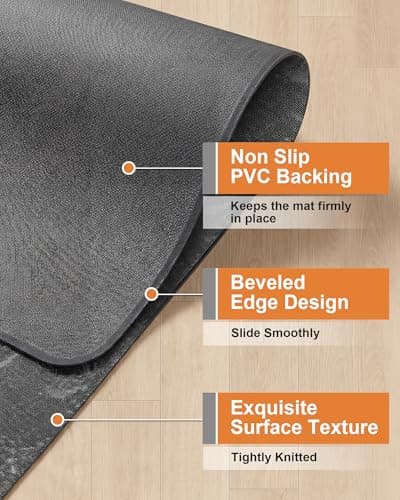 Carvapet Office Chair Mat for Hardwood Floor, 36x48 Inch Heavy Duty Floor Protector, Non Slip Desk Chair Mat for Rolling Computer Gaming Chairs, Easy to Clean Marble Pattern - Thumbnail 5