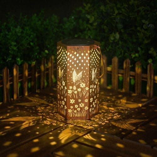 Mothers Day Gifts for Mom Grandma - Birthday Gifts for Women, Hummingbird Solar Lanterns Outdoor Waterproof, Garden Decor for Outside - Thumbnail 3