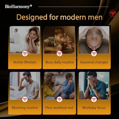 BioHarmony Hornygoatweed for Men, Tongkat Ali & L-Citrulline Supplement– 3-in-1 – Supports Male Vitality, Stamina,Energy & Endurance – 60 Capsules - Thumbnail 4