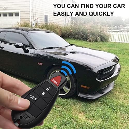 SaverRemotes 4 Button Key Fob Compatible for 2008-2013 Dodge Charger | Chrysler 300 | Dodge Challenger Key Fob Replacement for M3N5WY783X IYZ-C01C - Thumbnail 4
