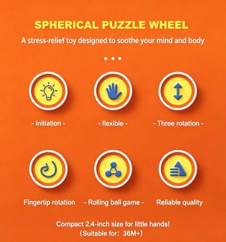 Azxb 3 Pack 2.5" Puzzle Sport Ball Toys - 3D Brain Teasers and Puzzle Games for Ages 3+ Kids and Adults, Intelligence Small Magic Bead, Hand Sport, Adult Relieve Stress, Gifts for Boys Girls - Thumbnail 4