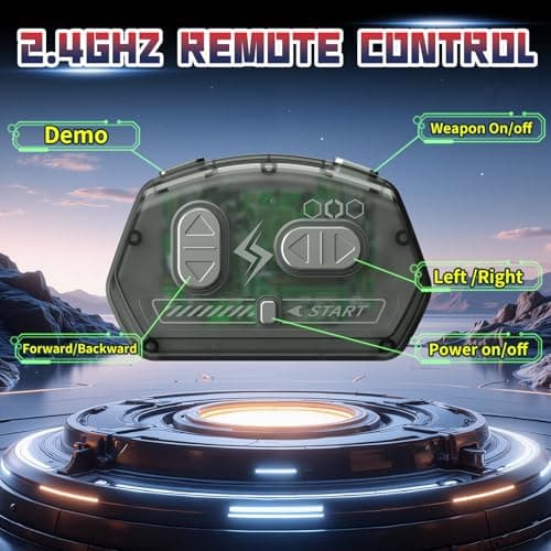 Cetuai Remote Control Battle Robots, 2-Player RC Fighting Toys for Kids Wireless Fighting Robots STEM Toys 2.4 GHz Wireless Game Set Birthday Gifts for Boys and Girls Age 3+ (Grey) - Thumbnail 5