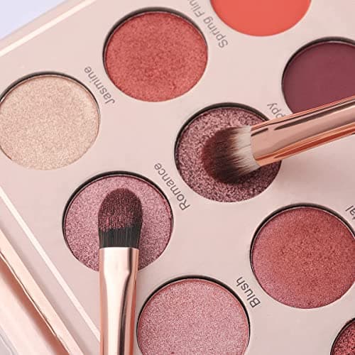 Eye Makeup Brush Set, 6 Pcs Professional Blending Eyeshadow Makeup Brushes for Concealer Eyebrows Eyeliner, Soft Hairs & Wood Handle - Thumbnail 6