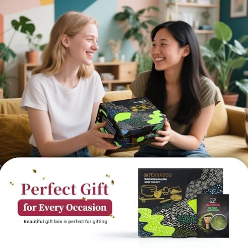 TEANAGOO Matcha Whisk Set, 10 Pcs Complete Set, Black, Matcha Kit with Tray, Bowl, Scoop, Sifter, Powder Jar, Gift for Matcha Lovers - Thumbnail 6