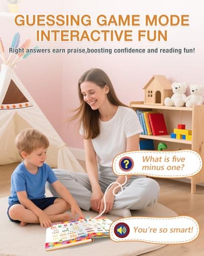 English Interactive Sound Book for Kid,Alphabet & Number Talking Book for Toddlers Age 3-5,Preschool ABC Learning Travel Toy for Boys Girls Birthday Gift 3 4 5 6 Year Old,Sensory Autism Toy,600+ Audio - Thumbnail 5