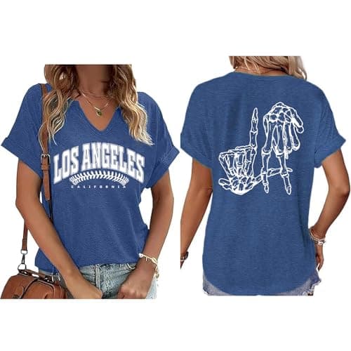 Baseball Shirts for Women Game Day Fan Shirt Baseball Mom Tshirt Casual Gifts Short Sleeve Tops - Image 1