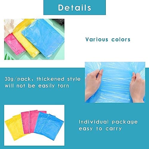 12 Pack Clear Rain Ponchos for Adults, Family, 3 Mix Colors 51.1 Inches Emergency Raincoats,Thickened Durable Universal (12, 3 Mixed Color) - Thumbnail 4