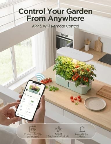 LetPot LPH-Air Hydroponics Growing System Kits, APP & WiFi Controlled Smart Indoor Garden with Adjustable 24W Grow Light Full Spectrum, 10 Pods Planter Indoor Gardening for Gifts, Kitchen, Vegetable - Thumbnail 2