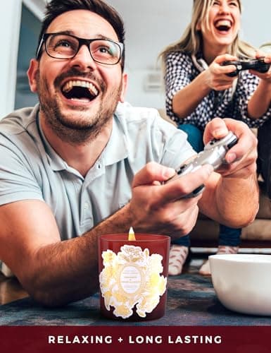 Cinnamon Ginger Blossom Wood Wick Candle for Home Scented | 10.6 oz Large Soy Candle | Cinnamon Spiced Ginger Scented Candles | Aromatherapy Relaxation Candles | Gift for Women & Men - Thumbnail 3