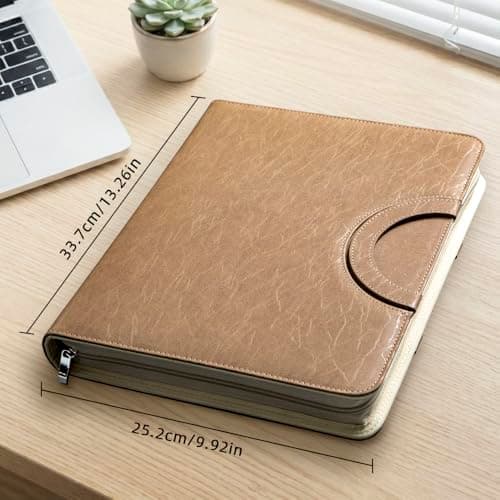 BRAVE ELK Zippered Padfolio Portfolio Binder, 40 Sleeves & Tablet Holder Case - Thumbnail 2