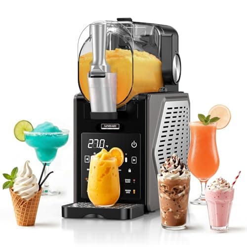Slushie Machine for Home, 85oz Larger Ice Cream Maker with LED Display, 6 Preset Programs | Auto-Clean, Frozen Drink Machine for Margaritas, Frappes, Milkshakes & Smoothies, No Ice Needed - Image 1