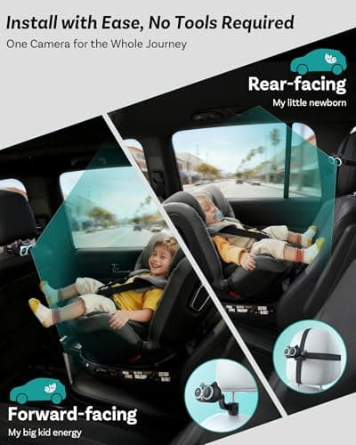 OTTOCAST Cabin Care Car Adapter with Baby Car Camera, Wireless CarPlay Display on CarScreen 2026, Plug-and-Play 1080P HD Rear Seat Baby Monitor, Split Screen Navigation, for Parents & Pet Owners - Thumbnail 5