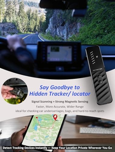 Hidden Camera Detectors, Anti Spy Bug Camera Finder & GPS Tracker Detector, Anti-Theft Alarm, 6-Level Sensitivity, 168H Battery, Privacy Pen Hidden Device Detector for Travel, Hotel, Home, Car, Office - Thumbnail 3
