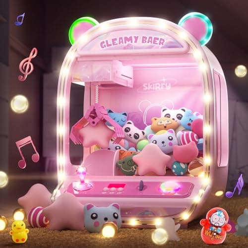 Skirfy Large Claws Machine Toy with LED Light & Adjustable Sound,16" Candy Dispenser Toys Mini Vending Machine for Kids Christmas Birthday Big Gifts for Girls Boys Ages 6+ - Image 1