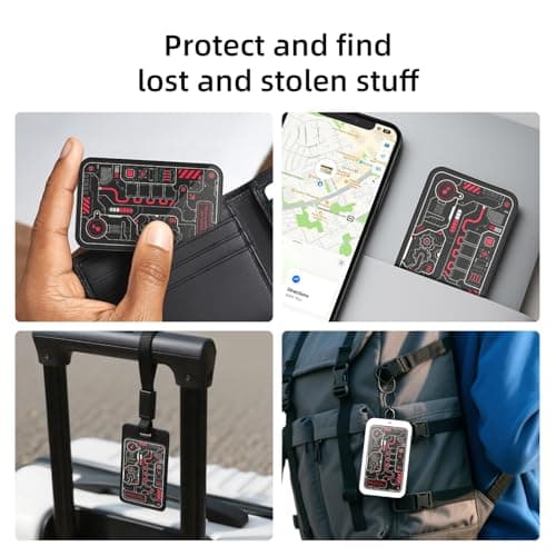 MFish Solar Wallet Tracker Card, Apple MFi Certified, Ultra-Thin 0.07" Find My Tracker for Wallet, IP68 Waterproof, Loud Alarm, Solar Powered, Works with Apple Find My (iOS Only) for car, Luggage - Thumbnail 6