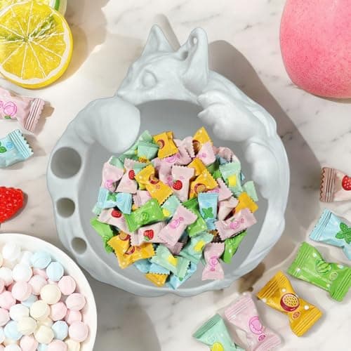 Cat Yarn Bowl For Crocheting 3D, Large Capacity Storage Container for Candy Keychain Accessories On Desk, Lovely Sleeping Cat Ornaments Organizer, Special Crochet Bowl, Feeding Bowls, Multi-purpose - Thumbnail 5