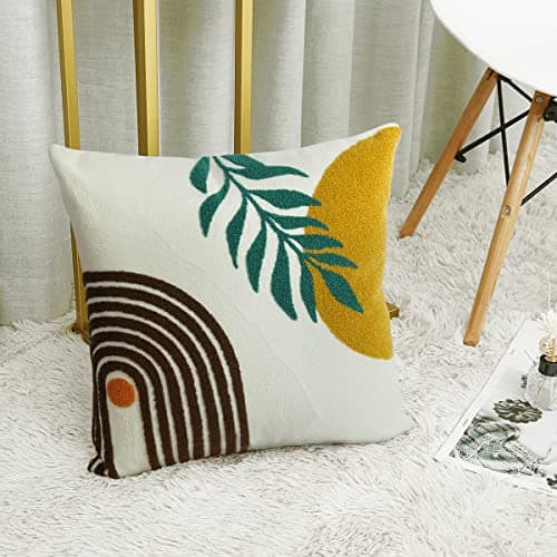 Pyonic Boho Decorative Pillow Covers 18x18 Summer Abstract Colorful Throw Pillow Covers for Couch Bed Sofa Bedroom（Only 1 Pillow Cover） - Image 1