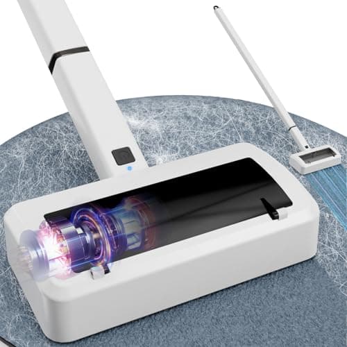 Quamkar Pet Hair Remover for Carpet, Reusable Pet Hair Remover, 44 Inch Adjustable Handle, Electric Dog Cat Hair Removal Tool for Couch, Carpet - Image 1