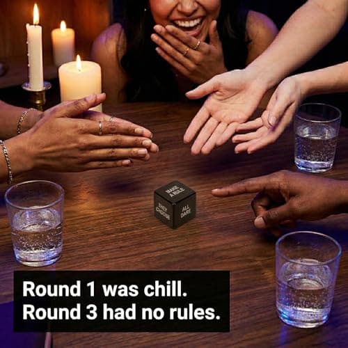 Truth or Dare Metal Dice Game for Adults – 8 Aluminum Dice Set with Wild Modifier System for Bachelorette Parties, Date Nights & Girls Night Out - Thumbnail 5