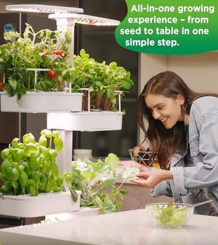 Hydroponics Growing System Kit,48 Pods Large Indoor Hydroponic Herb Garden with Smart LED Grow Light, Auto Circulating Water Pump,24L Water Tank,APP & WiFi Controlled,Gardening Systems for Ideal Gifts - Thumbnail 3