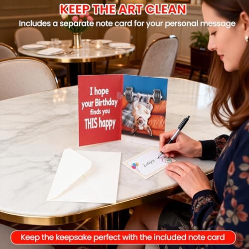 mountova Funny Birthday Card with Sound & Motion, Hilarious Dog Design – Happy Birthday Gift for Sons, Men, Friends & Family - Thumbnail 6