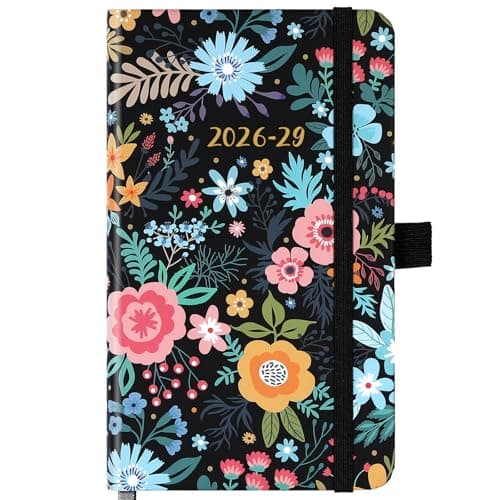 2026-2029 Pocket Planner/Calendar - Monthly Pocket Planner/Calendar with Pen Hold, July 2026 - June 2029, Inner Pockets and 63 Notes Pages, 6.6" x 3.7" - Image 1