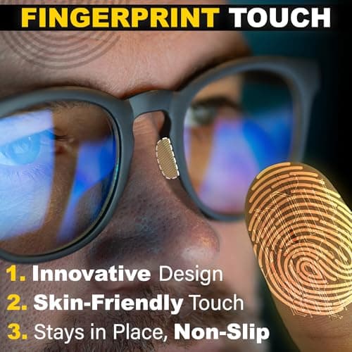 Eyeglass Nose Pads Anti Slip - 6 Pairs Ultra Thin 1mm Silicone Nose Pads for Glasses - Soft Stick On Nose Cushions (Black Black) - Thumbnail 2