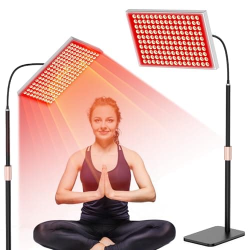 Red Light Therapy for Body and Face, Infrared Light Therapy Lamp 660nm Red Light and 850nm NIR LED Panel Light with Adjustable Stand, Infrared Redlight Therapy Device for Body Use at Home/Office/Gym - Image 1