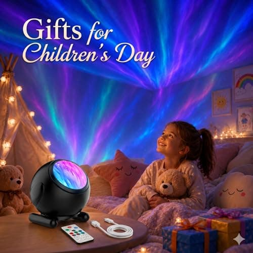 Northern Lights Projector, LED Night Light Aurora Projector with Timer and Remote, Room Decor, Gifts for Kids, Adults, Christmas, Birthday - Thumbnail 6