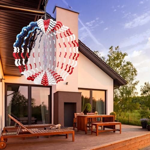 Wind Spinners Outdoor Butterfly - Birthday Gifts for Women Mom, Hanging Butterflies Wind Sculptures, 12 inch 3D Wind Spinner for Garden Decor for Outside, Garden, Patio, Yard - Thumbnail 5