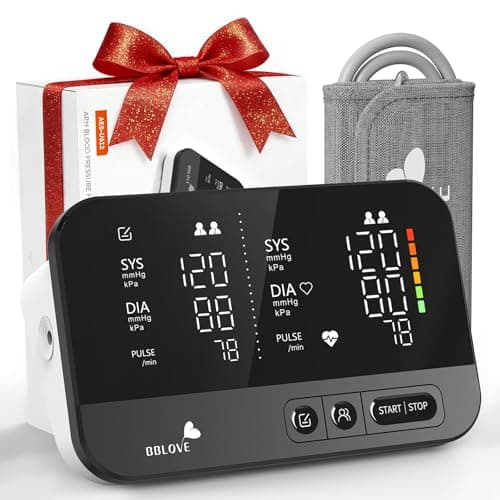 Clinical Accurate Blood Pressure Monitors for Home Use,FSA&HSA Eligible,Dual-Screen,One-Touch Automatic Measurement,2 Users, Voice & Mute,Large LED display screen, Birthday Gifts for Family and Friend