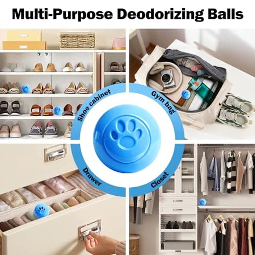 SCENTORINI Shoe Deodorizer Balls, 8 Pack Linen Scent Sneaker Deodorizer Balls, Odor Eliminator for Smell Shoes Boots, Long Lasting Shoe Freshener for Gym Bags, Drawers and Small Spaces - Thumbnail 5