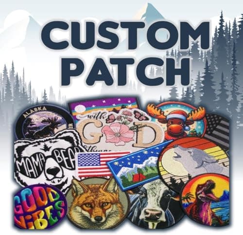 Custom Embroidered Patches,Personalized Logo Embroidered Patches,Decorative Tape Any Size and Shape Up With Iron on/Sew on/Hook and Loop Backing for Vest,Jacket,Carrier,Hat-Shield - Thumbnail 5