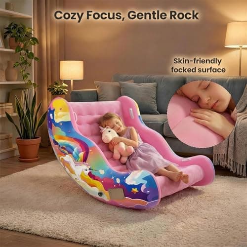 Sensory Chair for Kids with Autism – Toddler Rocking Chair for Sensory Seeking, ADHD & Calming – Autism Sensory Products for Deep Pressure Therapy in Sensory Room, Birthday Gifts for Boys Girls - Thumbnail 6
