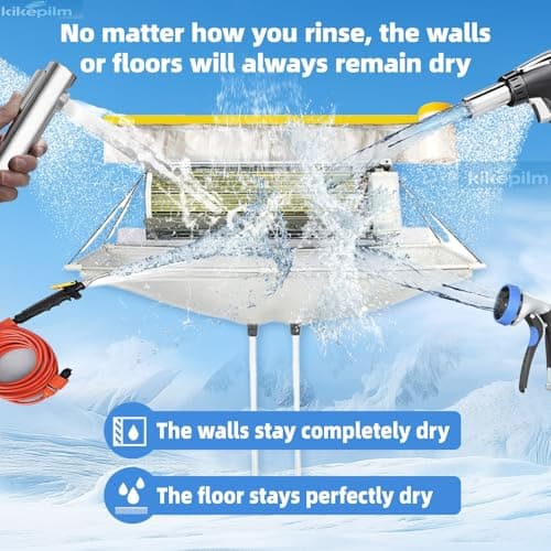 Kikepilm Full Set 20pcsmini Split Cleaning Kit，Mini Split Ac Unit Cleaning Bag(White, Size: 33-122 Cm 15.35-48 Inches - Thumbnail 2