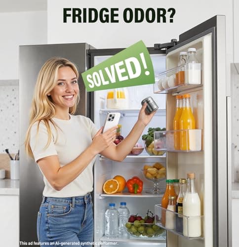 FLAWNT Fridge Deodorizer, Baking Soda Alternative for Refrigerator and Freezer, Long-Lasting Odor Eliminator for Smelly Fridge, Compact Kitchen Essential for Home, Apartment and RV - Thumbnail 5