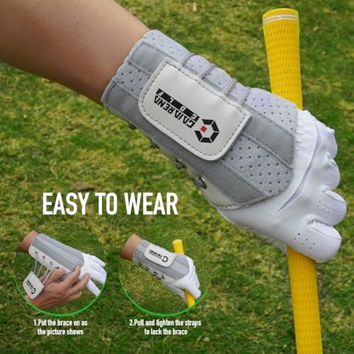 GAIARENA Golf Training Aid Wrist Hinge Trainer Brace, Effective Golf Swing Training Aids, Correct Wrist Angle Swing Posture & Develop Muscle Memory for Beginner (Left Handed Golfers)【Patent Pending】 - Thumbnail 5