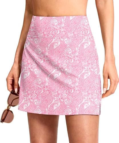 Viodia 16" Skorts for Woman with Pockets Athletic Tennis Pickleball Golf Skort Summer Casual Skirts with Shorts - Image 1