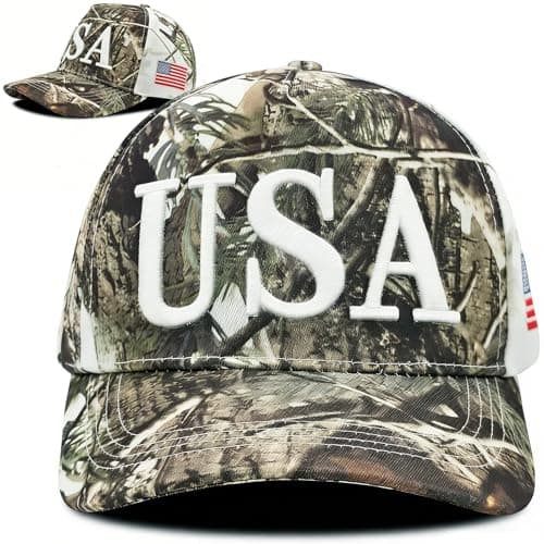 LELVK USA Hat American Flag Baseball Cap Trucker Adjustable Breathable 4th of July Accessories for Men Women Gifts - Image 1