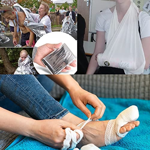 279PCS Small Travel First Aid Kit Supplies for Business, First Aid Emergency Set Backpacking Essentials Items Trauma Survival Kits for Outdoor Adventure, Black AMORNING - Thumbnail 5