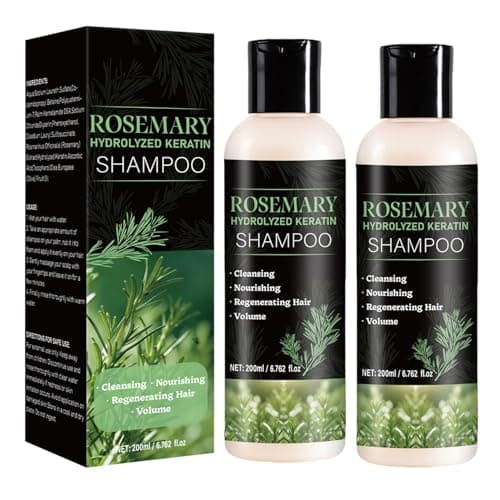Rosemary Shampoo for Hair Growth, Natural Thickening & Strengthening Shampoo with Hydrolyzed Keratin, for Thinning Hair & Hair Loss for Women and Men 13.52 Fl Oz (Pack of 2)) - Image 1