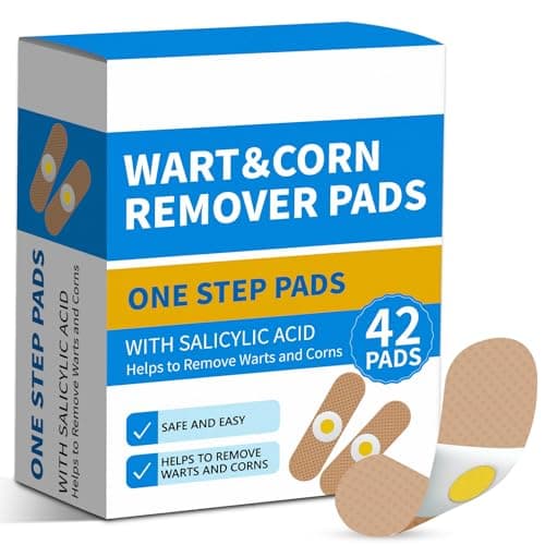 ZGjoib WART Corn Remover Pads for Feet, 40% Salicylic Acid Wart Remover Pads, Corn Removers for Toes & Body, Yellow (NDC Code: 84010-093-01)