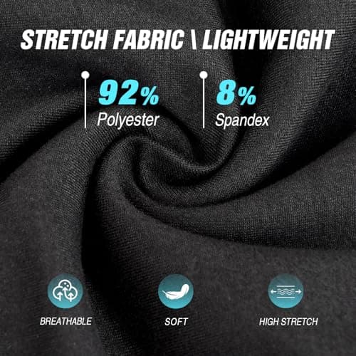 CADITEX Womens Joggers with Pockets,Stretch Active Drawstring Sweatpants Women for Travel Workout Running Black L - Thumbnail 3