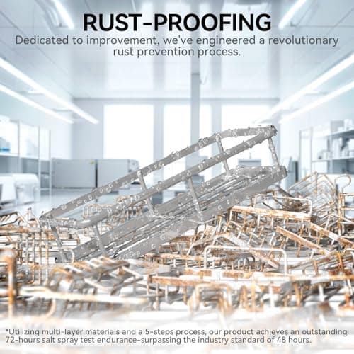 YASONIC Shower Caddy, 6 Pack Large Capacity shower Organizer with Soap Holder and 12 Hooks, Rustproof Shower Shelves for Inside Shower, No Drilling&Sleek Bathroom Organizers and Storage Grey - Thumbnail 5