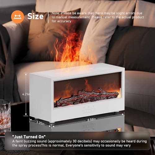 Fireplace Flame Air Diffuser Humidifier - Thumbnail 2