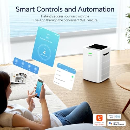 Lunino Air Purifiers for Home Large Room up to 2800 Ft², Double-Sided HEPA Air Purifier with Washable Pre-filter, Smart WiFi, PM 2.5 Air Quality Monitor, 3 Fan Modo, for Pets Hair, Dust, Pollen, Smoke - Thumbnail 2